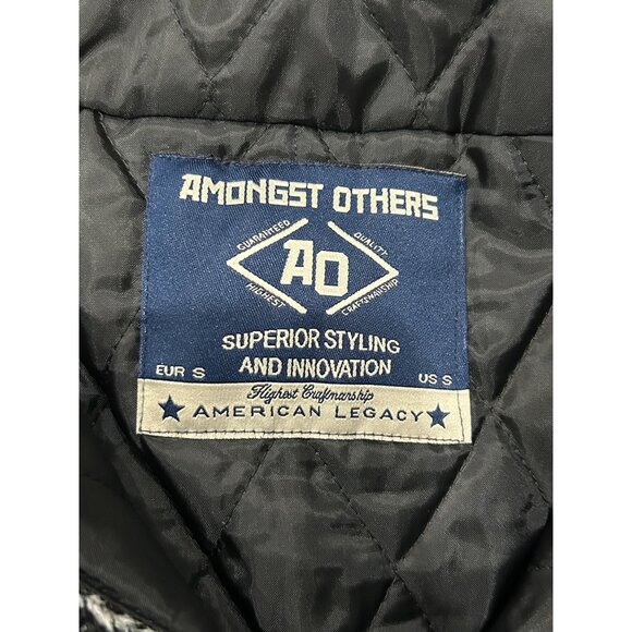 Amongst Others NEW American Legacy Knit Full Zip Jacket Black Grey Sz Small - Picture 5 of 8